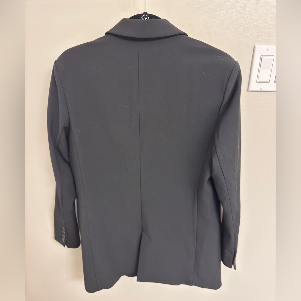 NEW WITH TAGS: Because of Alice Oversized Boyfriend Blazer — Size S, Black - Picture 6 of 6